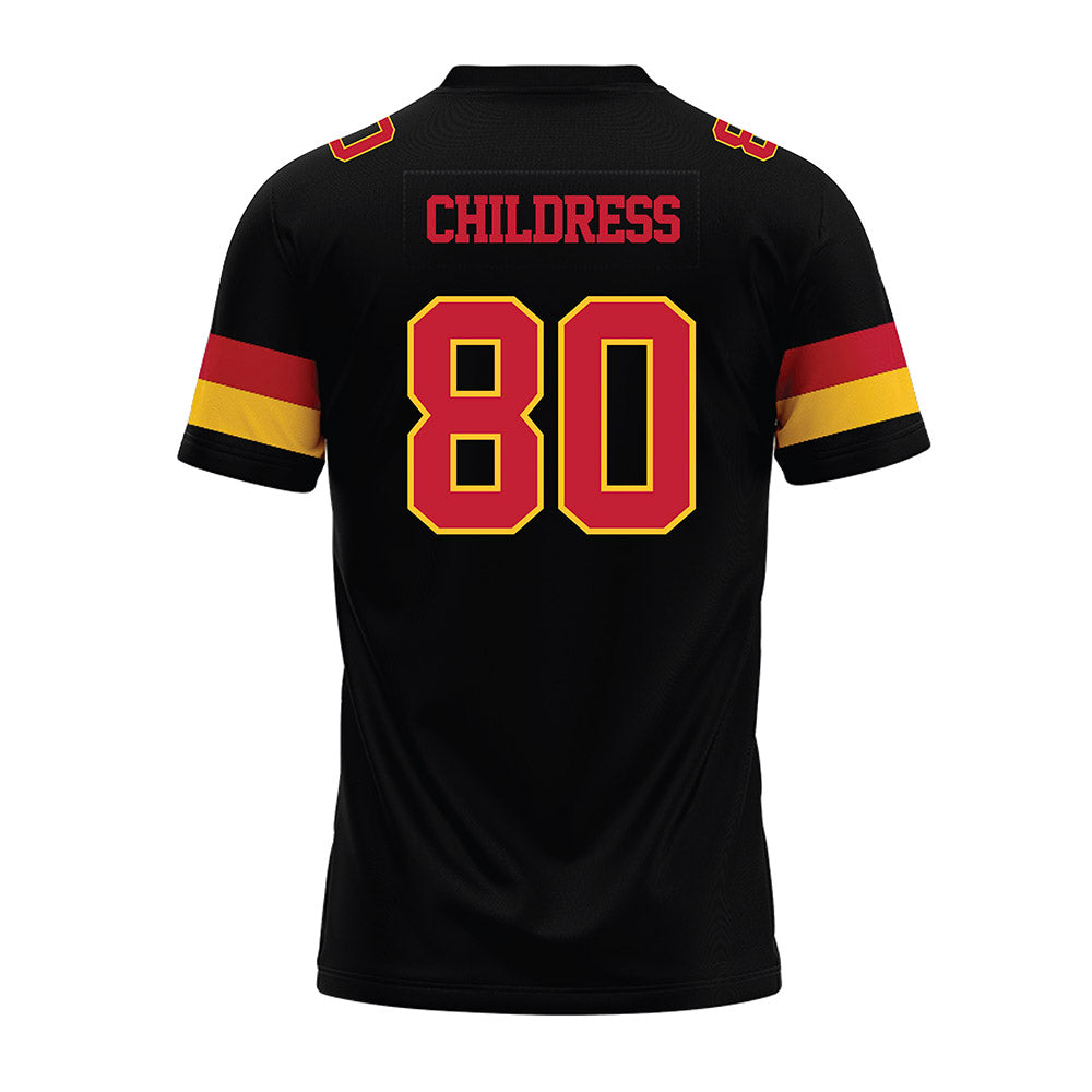 Ferris State - NCAA Football : Braeden Childress - Black Premium Football Jersey-1