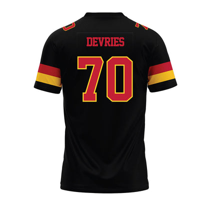 Ferris State - NCAA Football : Andrew Devries - Black Premium Football Jersey-1