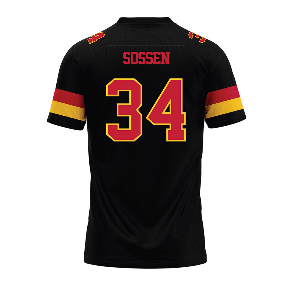 Ferris State - NCAA Football : Finn Sossen - Black Premium Football Jersey-1