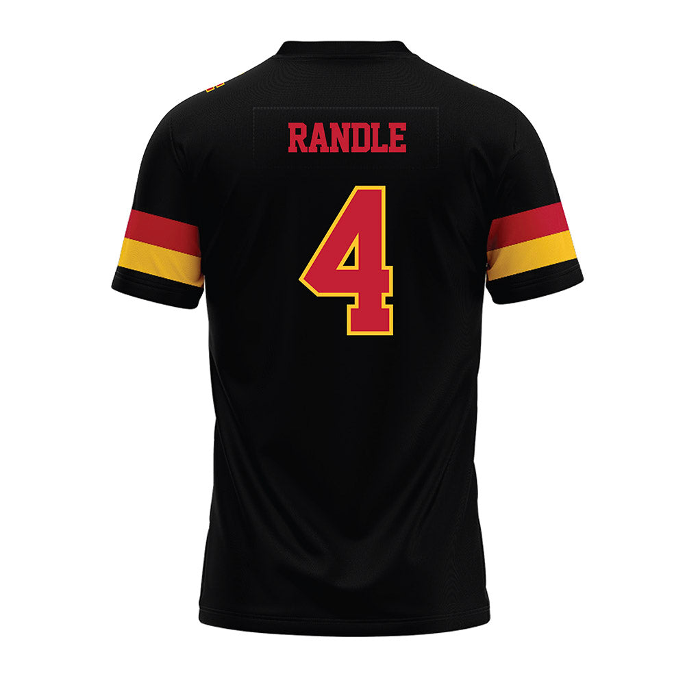 Ferris State - NCAA Football : Tyrin Randle - Black Premium Football Jersey-1