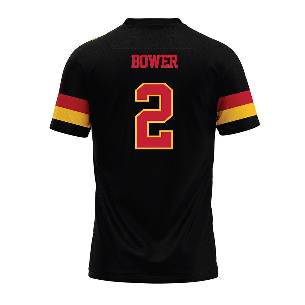 Ferris State - NCAA Football : Wyatt Bower - Black Premium Football Jersey-1