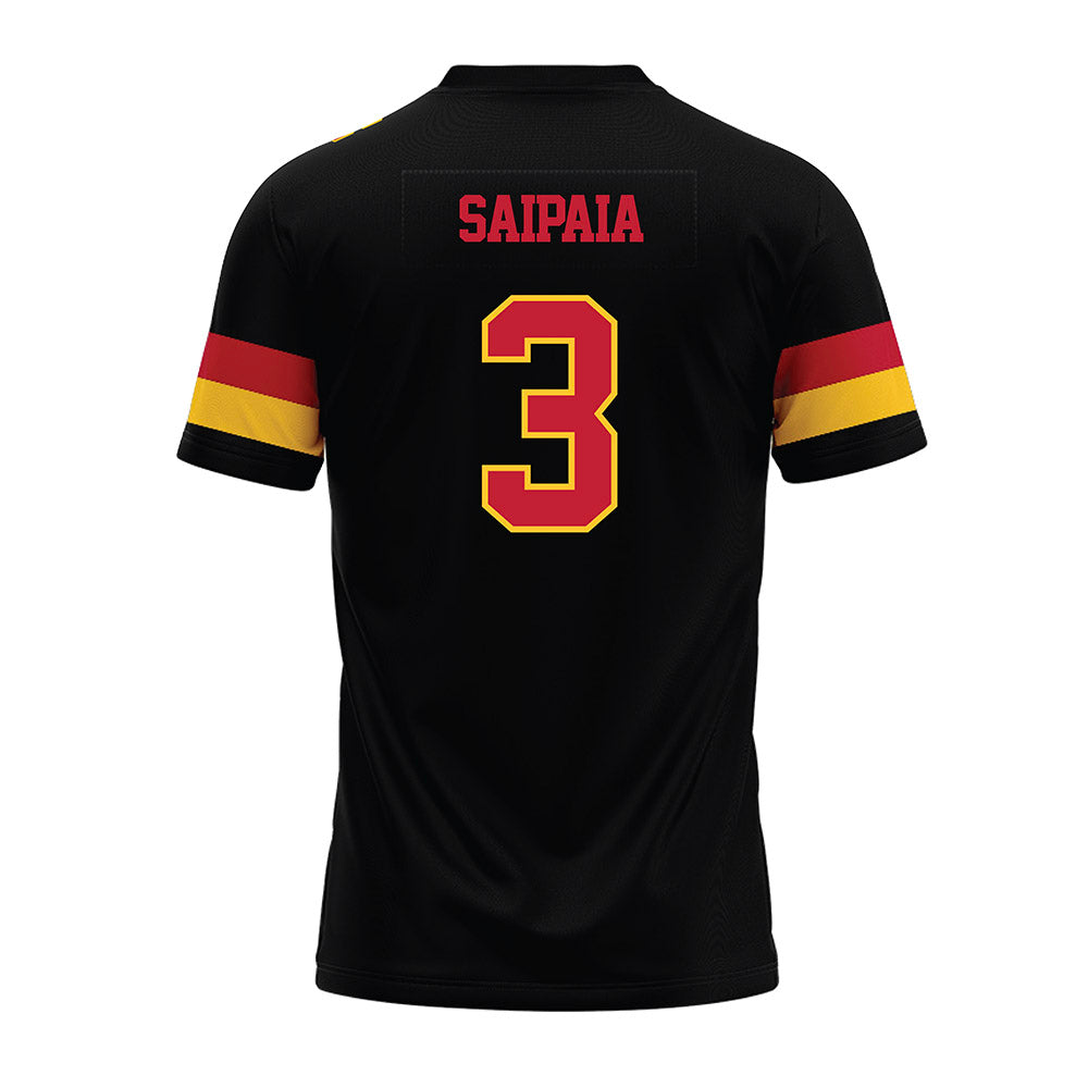 Ferris State - NCAA Football : Blaine Saipaia - Black Premium Football Jersey-1