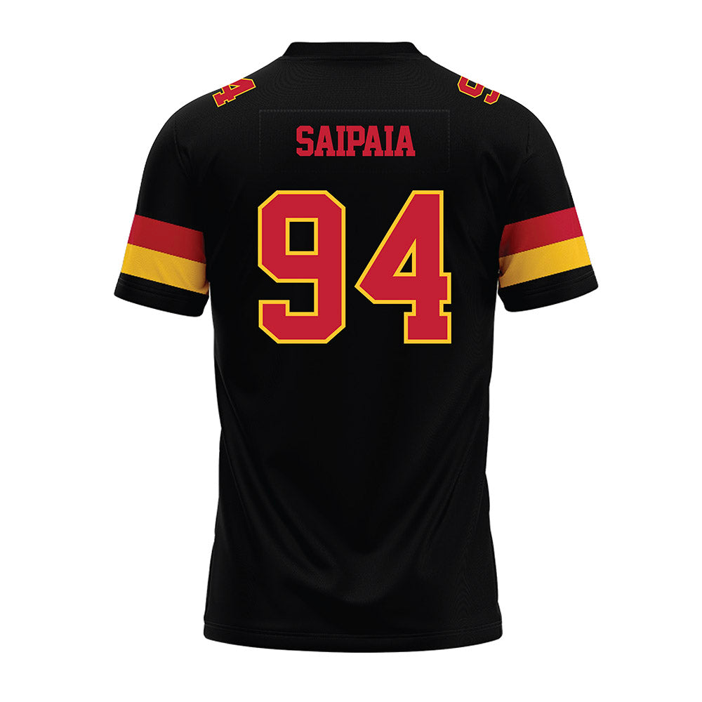 Ferris State - NCAA Football : Sio Saipaia - Black Premium Football Jersey-1