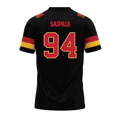 Ferris State - NCAA Football : Sio Saipaia - Black Premium Football Jersey-1