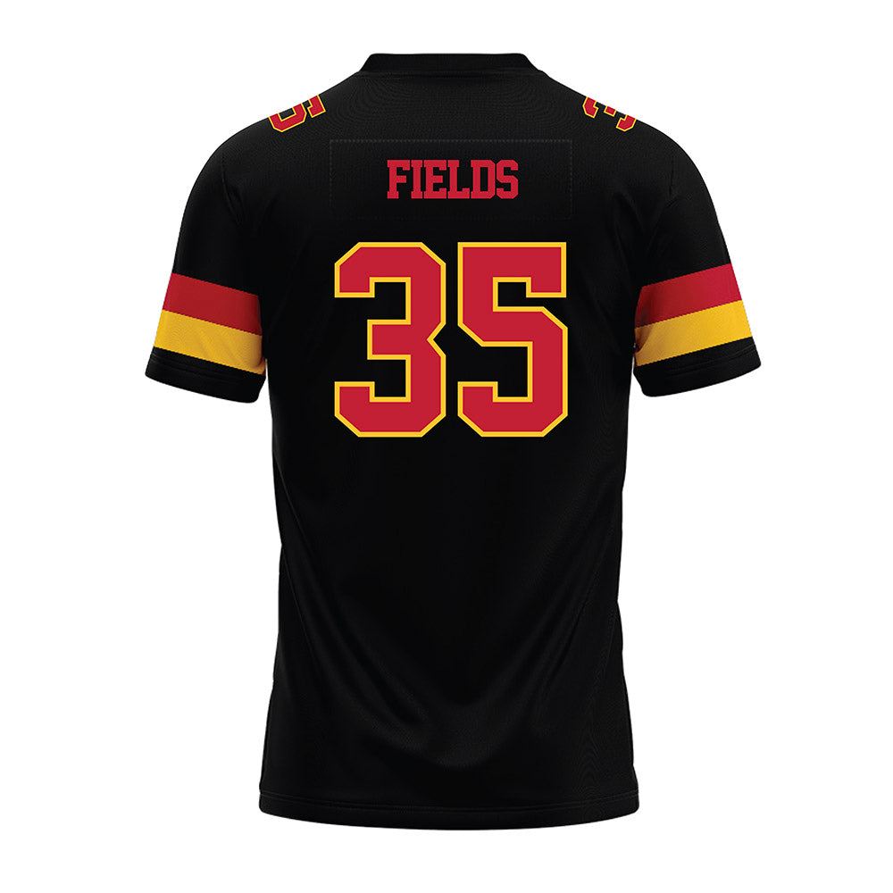 Ferris State - NCAA Football : Jerek Fields - Black Premium Football Jersey-1