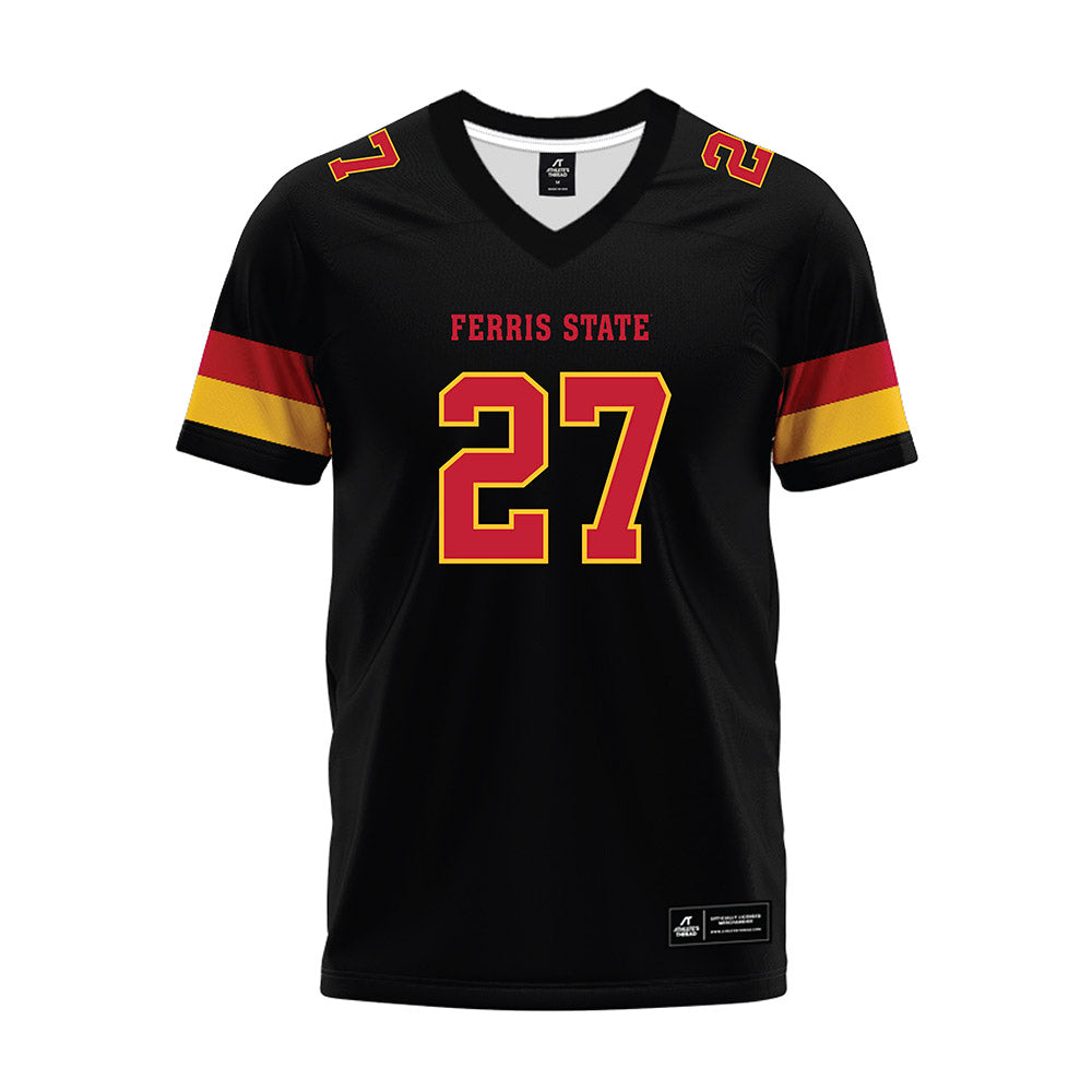 Ferris State - NCAA Football : Ben Sporman - Black Premium Football Jersey