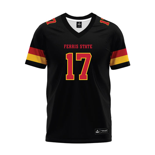 Ferris State - NCAA Football : Quentin Pope - Black Premium Football Jersey-0
