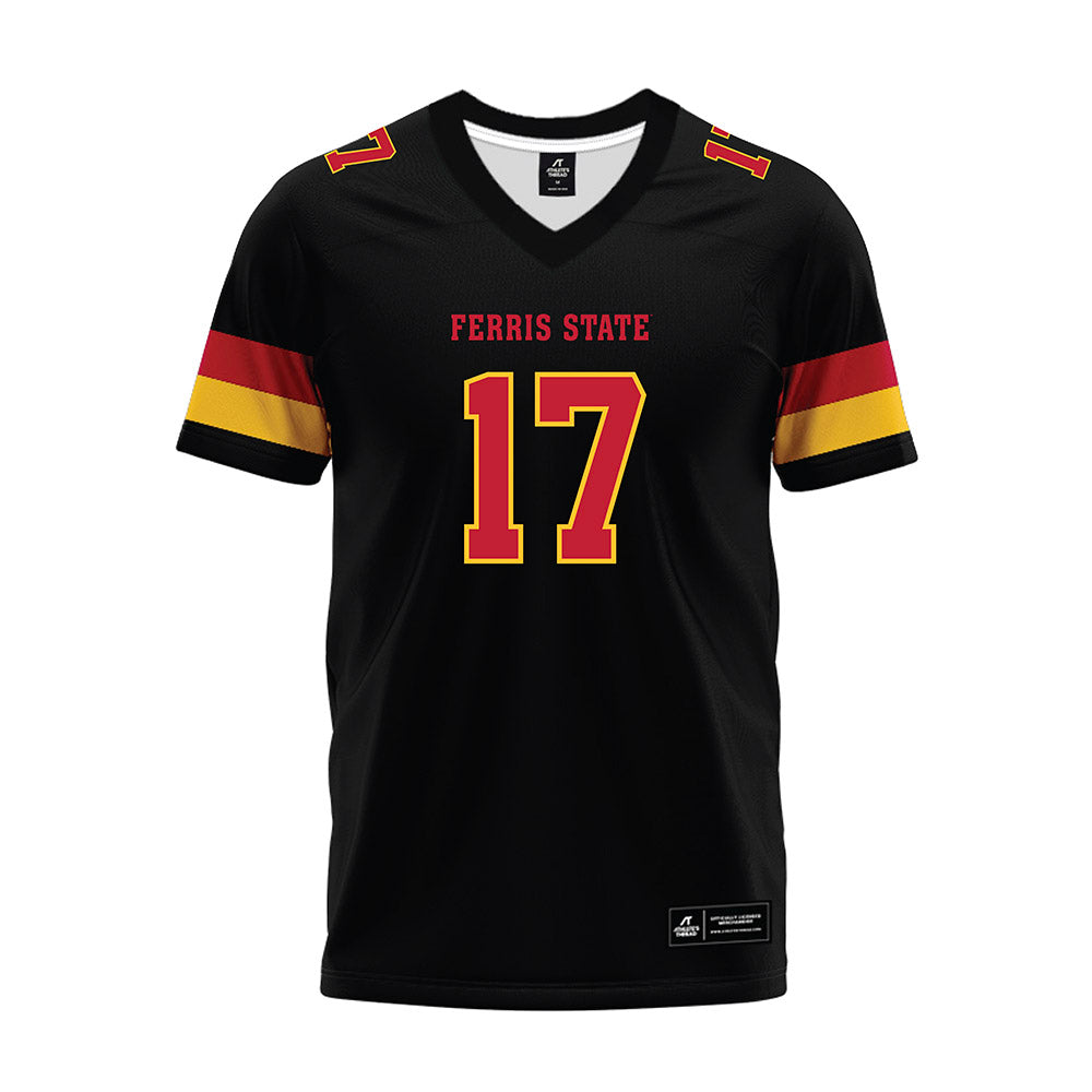 Ferris State - NCAA Football : Dakari Neely - Black Premium Football Jersey-0