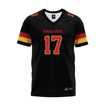 Ferris State - NCAA Football : Dakari Neely - Black Premium Football Jersey-0