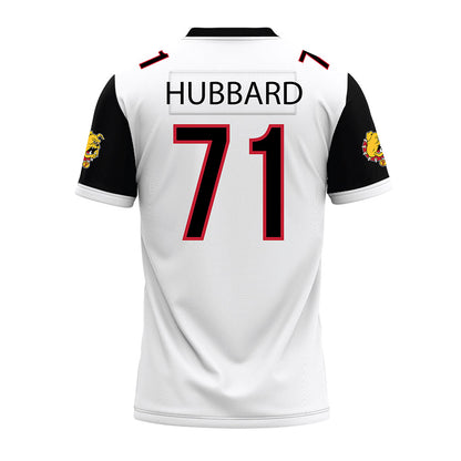 Ferris State - NCAA Football : Bubba Hubbard - White Premium Football Jersey-1