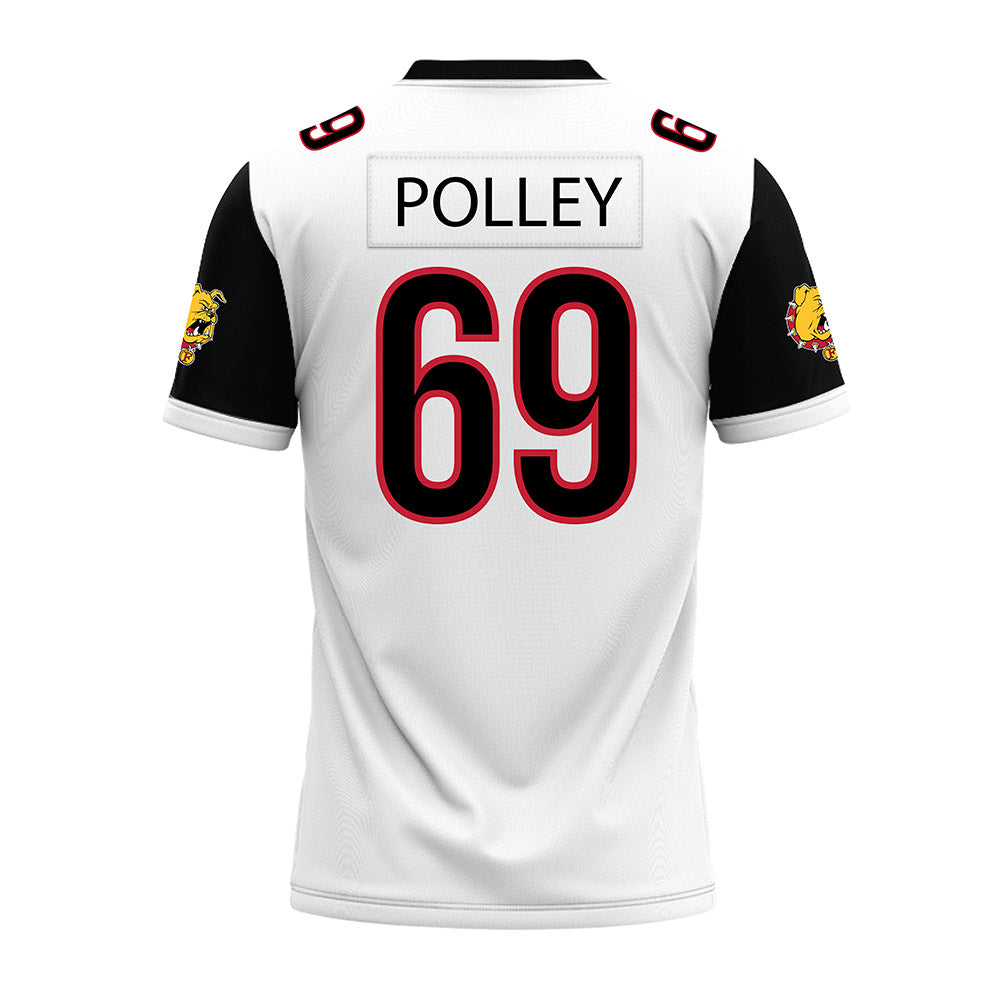 Ferris State - NCAA Football : AJ Polley - White Premium Football Jersey-1