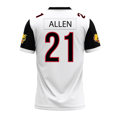 Ferris State - NCAA Football : Timothy Allen - White Premium Football Jersey-1