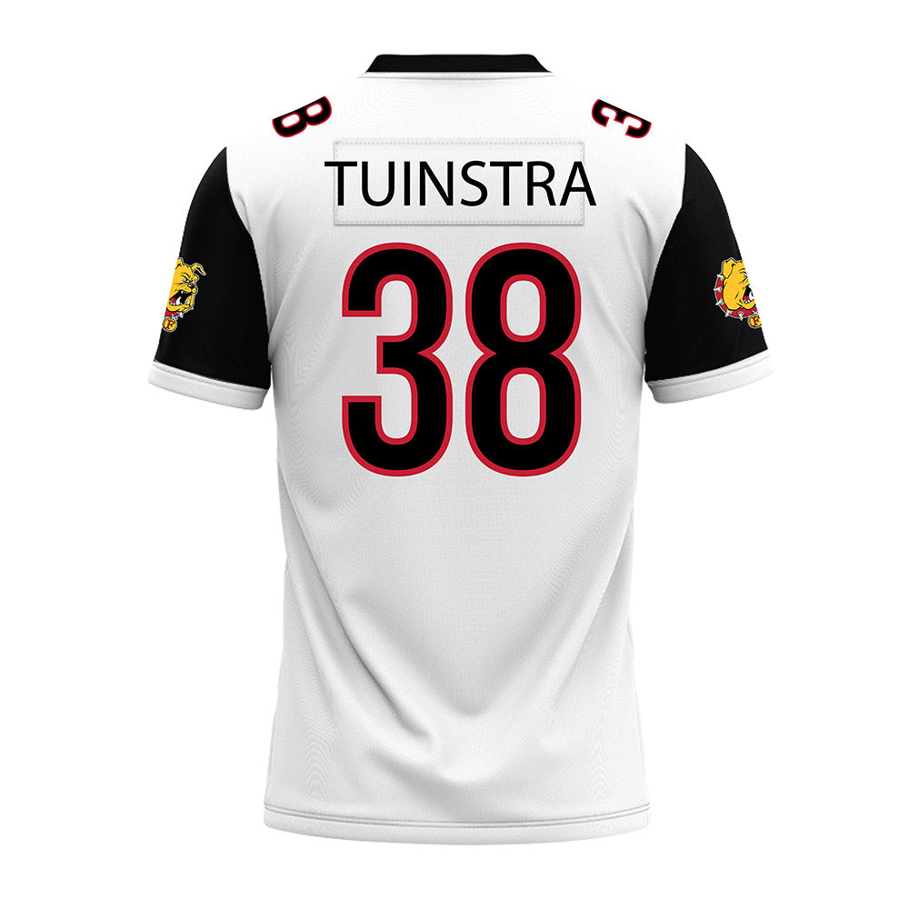 Ferris State - NCAA Football : Levi Tuinstra - White Premium Football Jersey