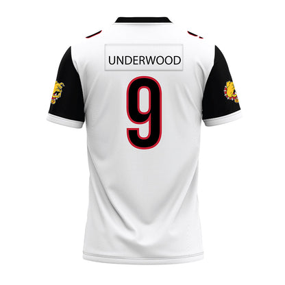 Ferris State - NCAA Football : Cam Underwood - White Premium Football Jersey-1