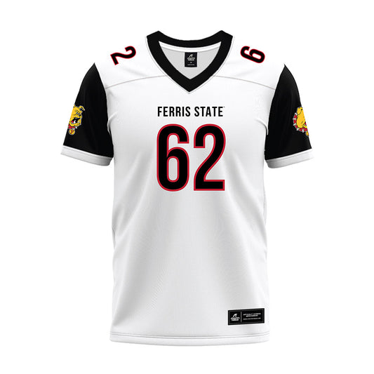 Ferris State - NCAA Football : Martaz Charles - White Premium Football Jersey-0