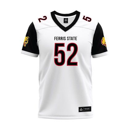 Ferris State - NCAA Football : Jarvis Windom - White Premium Football Jersey