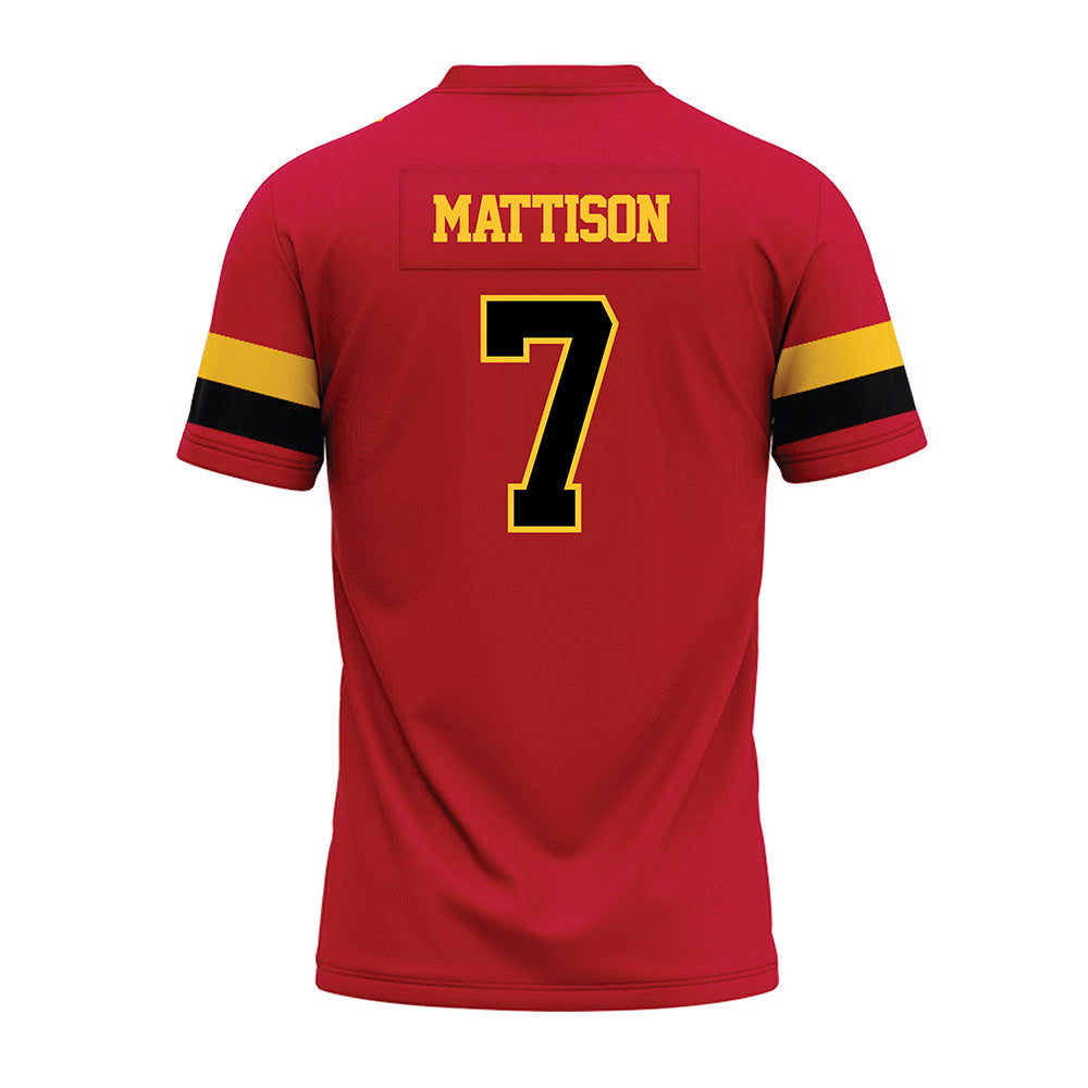 Ferris State - NCAA Football : Gyasi Mattison - Red Premium Football Jersey