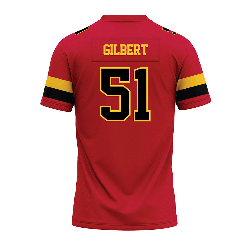 Ferris State - NCAA Football : D'Jaun Gilbert - Red Premium Football Jersey-1