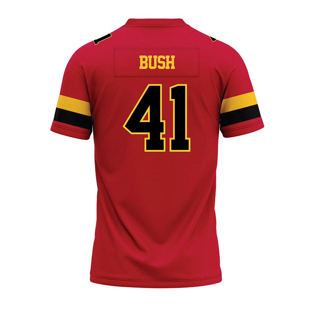 Ferris State - NCAA Football : Michael Bush - Red Premium Football Jersey-1