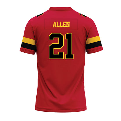 Ferris State - NCAA Football : Timothy Allen - Red Premium Football Jersey-1