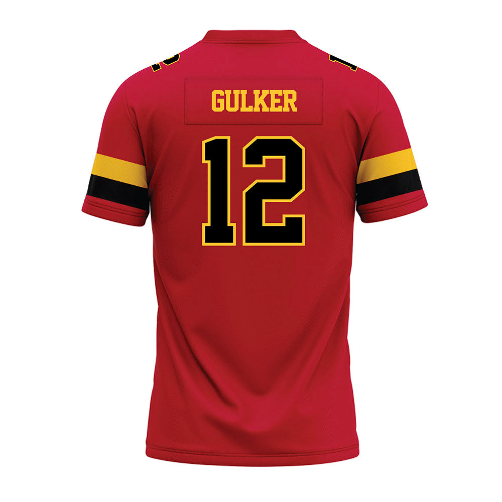 Ferris State - NCAA Football : Carson Gulker - Red Premium Football Jersey