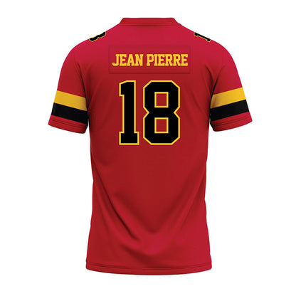 Ferris State - NCAA Football : Mervens Jean Pierre - Red Premium Football Jersey