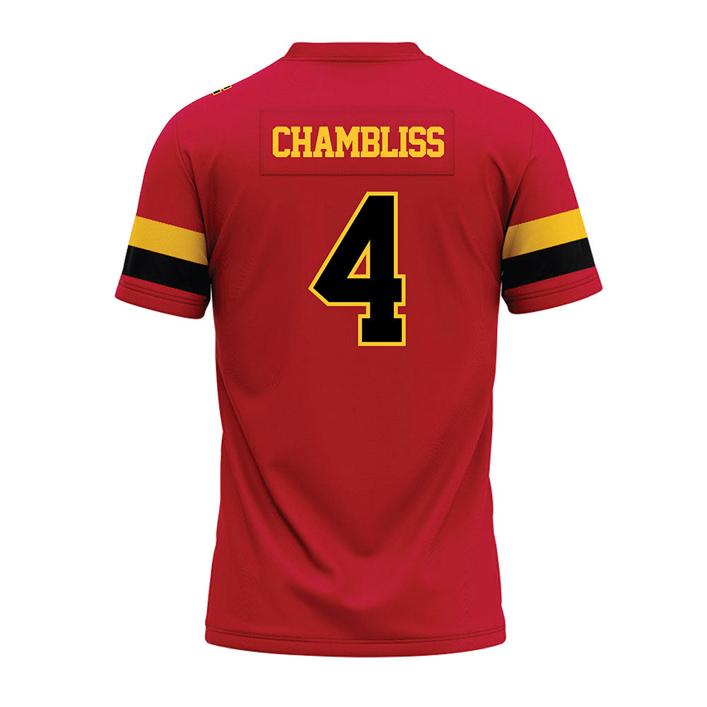 Ferris State - NCAA Football : Trinidad Chambliss - Red Premium Football Jersey