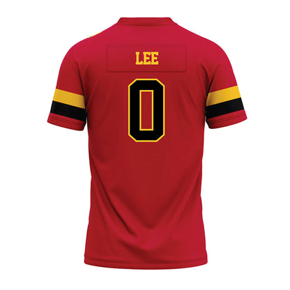 Ferris State - NCAA Football : Jeremiah Lee - Red Premium Football Jersey