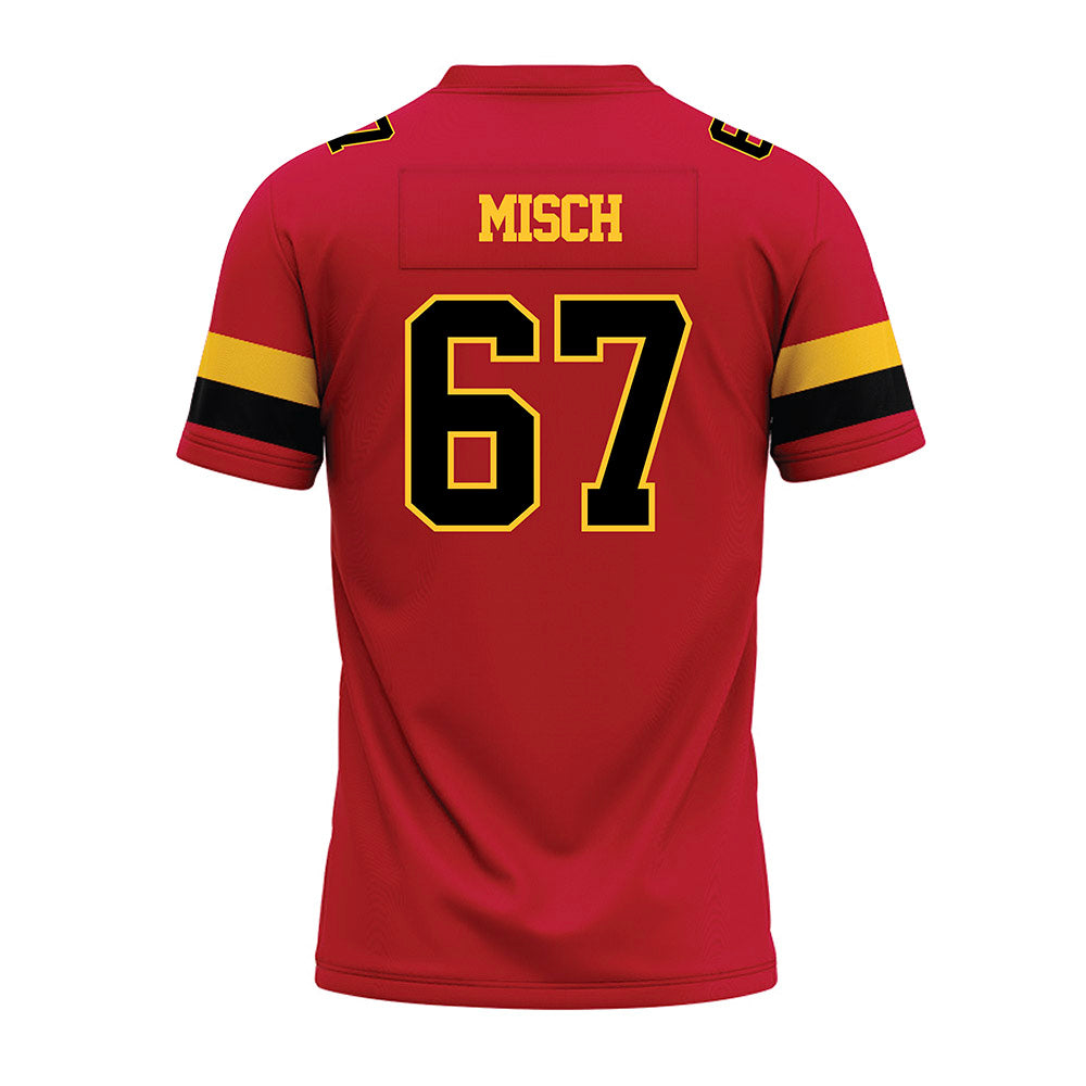 Ferris State - NCAA Football : Matthew Misch - Red Premium Football Jersey-1