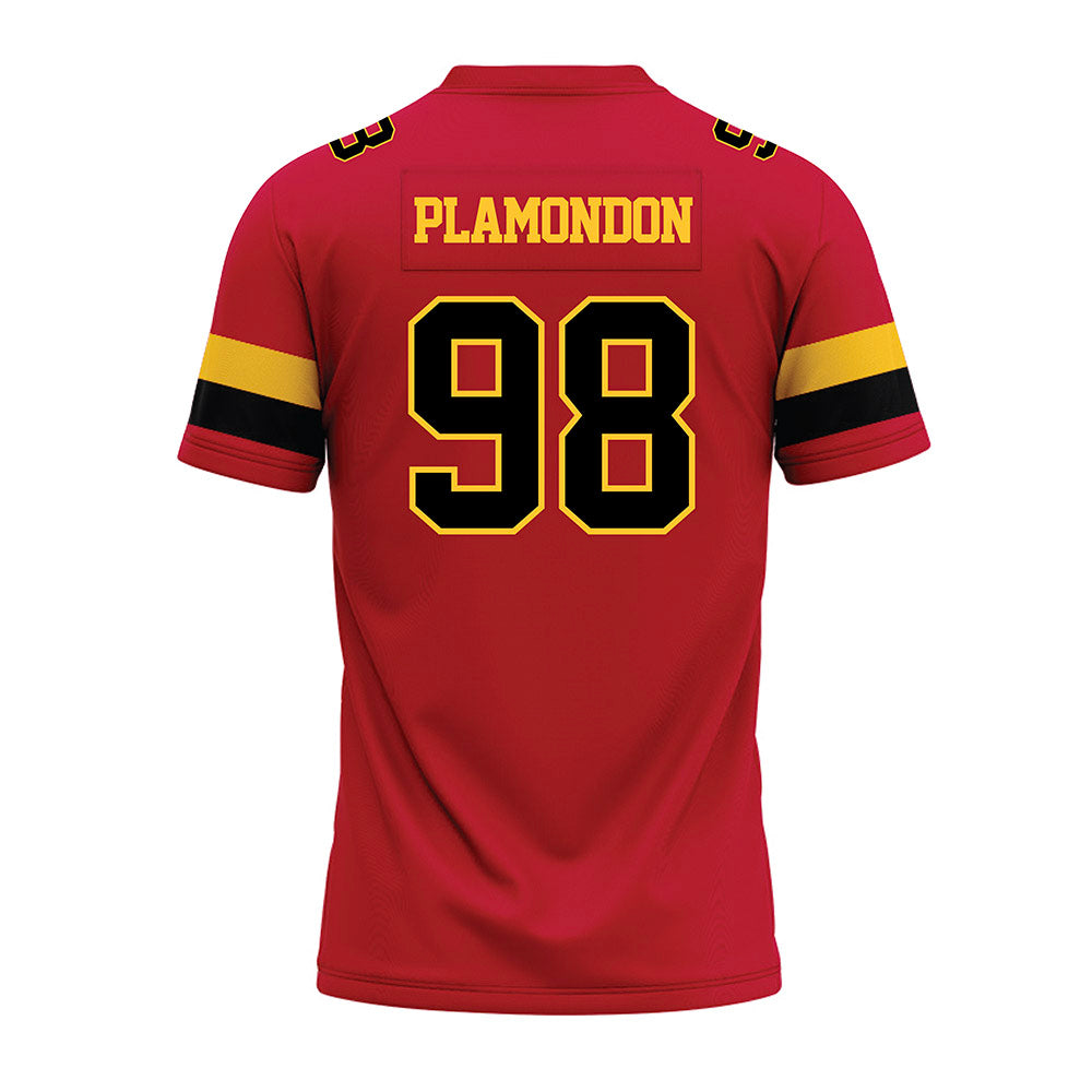 Ferris State - NCAA Football : Jake Plamondon - Red Premium Football Jersey