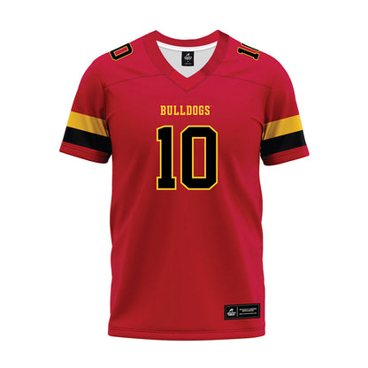 Ferris State - NCAA Football : Taariik Brett - Red Premium Football Jersey