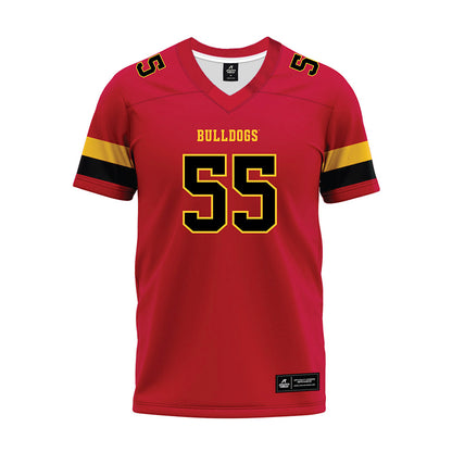 Ferris State - NCAA Football : Elmir Jakupovic - Red Premium Football Jersey-0