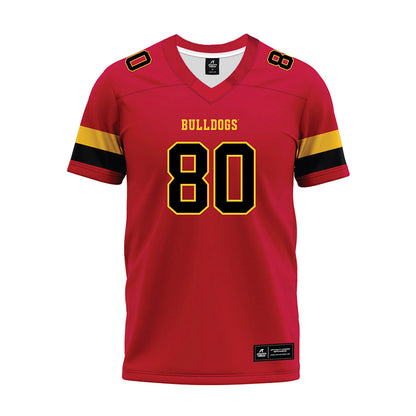 Ferris State - NCAA Football : Braeden Childress - Red Premium Football Jersey-0