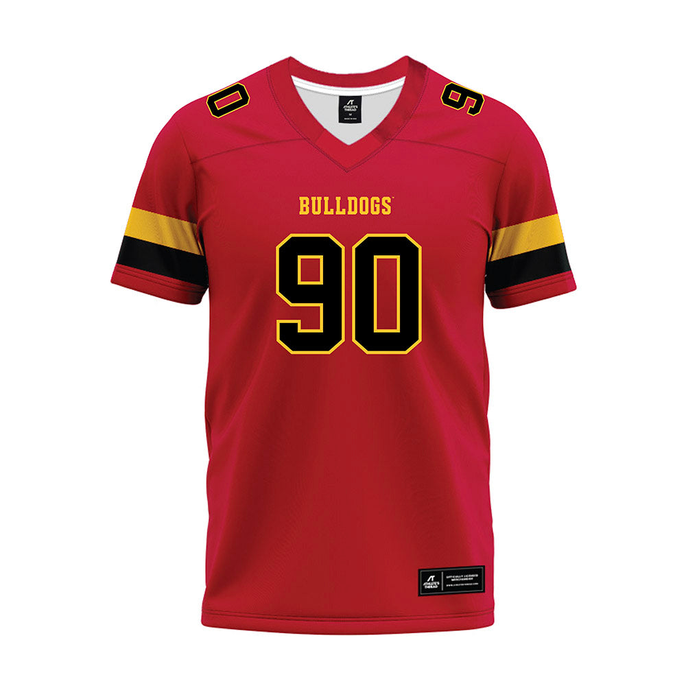 Ferris State - NCAA Football : Royce Daugherty - Red Premium Football Jersey-0