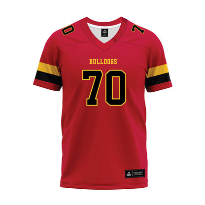 Ferris State - NCAA Football : Andrew Devries - Red Premium Football Jersey-0