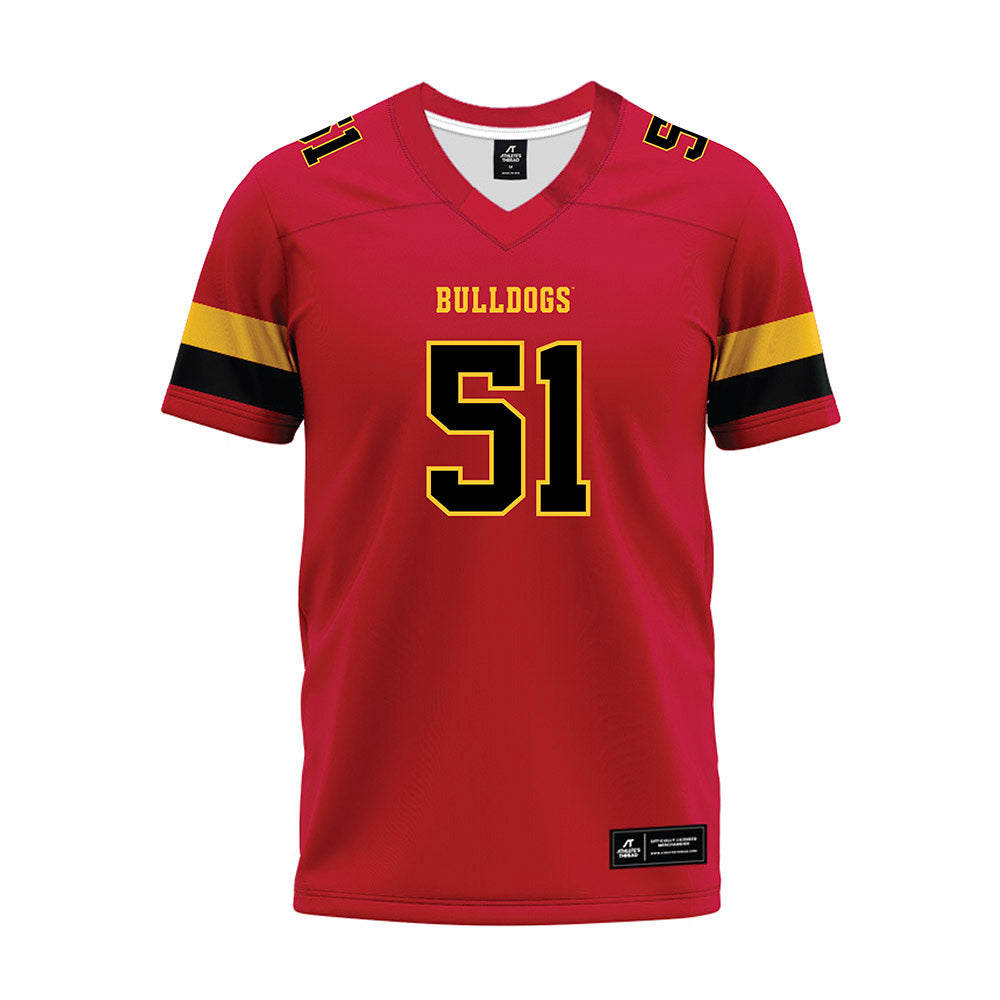 Ferris State - NCAA Football : D'Jaun Gilbert - Red Premium Football Jersey-0