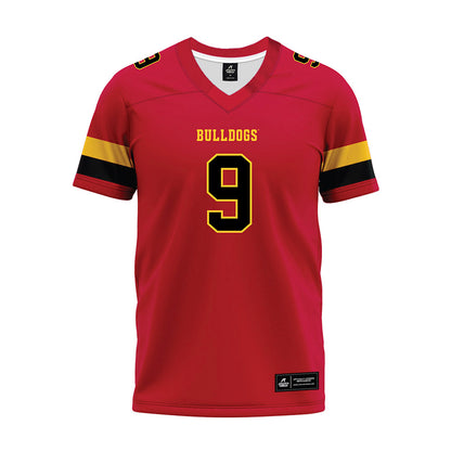 Ferris State - NCAA Football : Cam Underwood - Red Premium Football Jersey-0