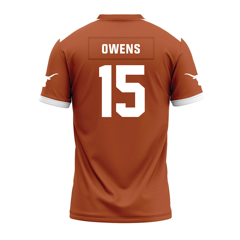 Texas - NCAA Football : Trey Owens - Premium Football Jersey-1