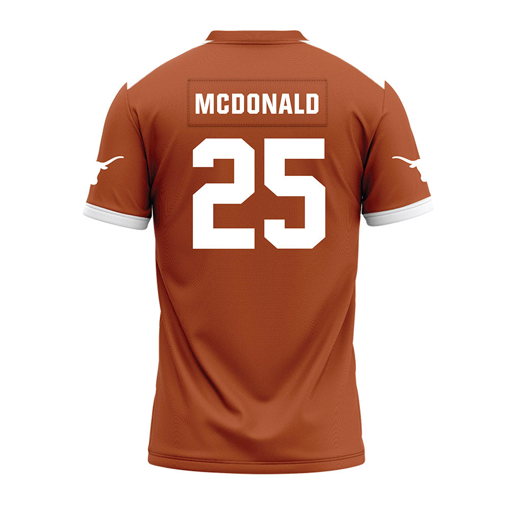 Texas - NCAA Football : Jelani McDonald - Premium Football Jersey