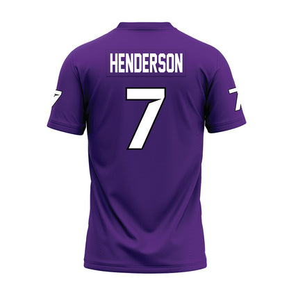 Tarleton State - NCAA Football : Mikey Henderson - Purple Premium Football Jersey