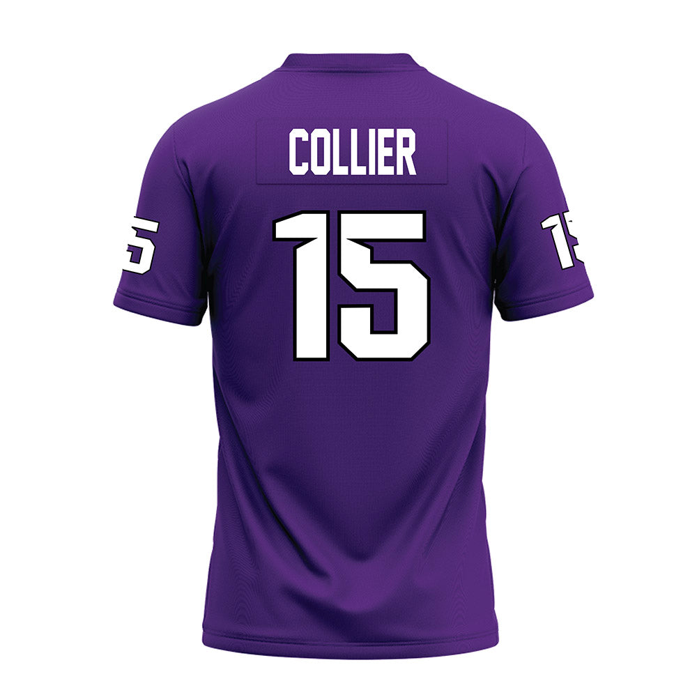 Tarleton State - NCAA Football : Cardea Collier - Purple Premium Football Jersey-1