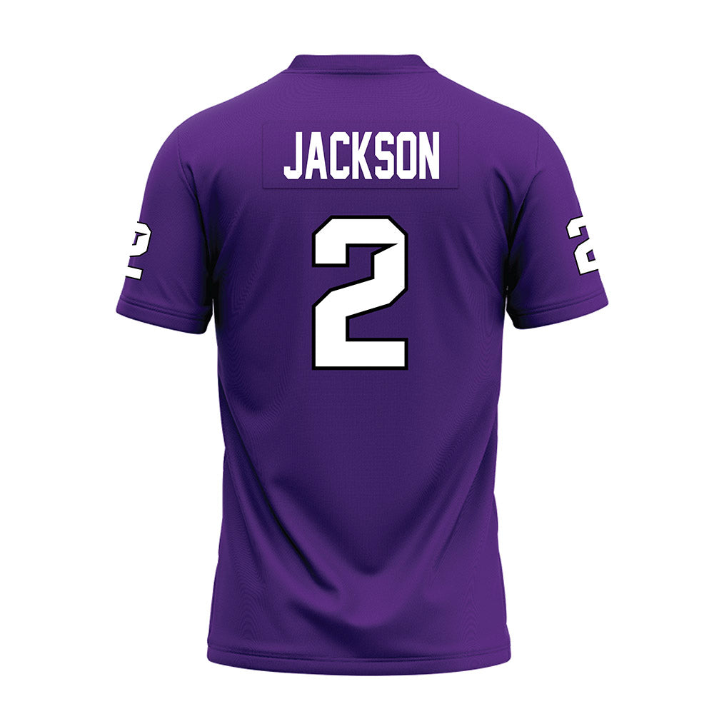 Tarleton State - NCAA Football : Cody Jackson - Purple Premium Football Jersey