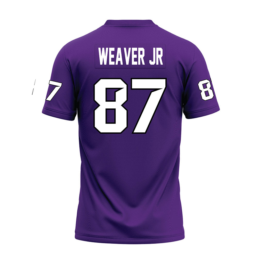 Tarleton State - NCAA Football : Rodrick Weaver Jr - Purple Premium Football Jersey