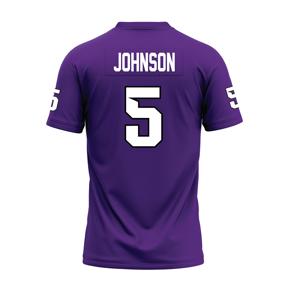 Tarleton State - NCAA Football : Keylan Johnson - Purple Premium Football Jersey