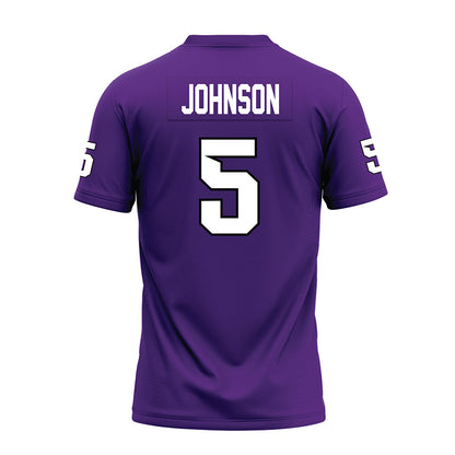 Tarleton State - NCAA Football : Keylan Johnson - Purple Premium Football Jersey