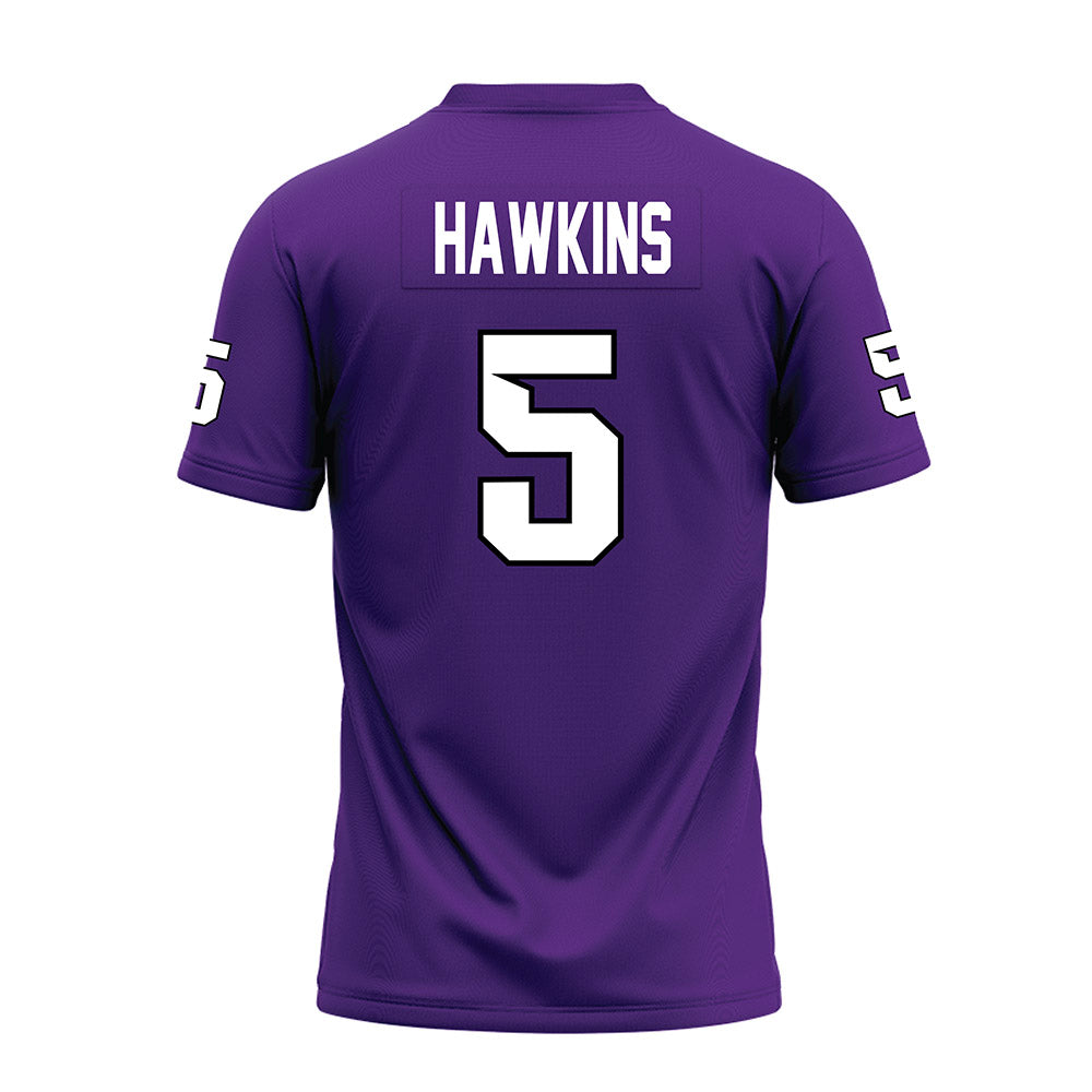 Tarleton State - NCAA Football : Dabari Hawkins - Purple Premium Football Jersey-1