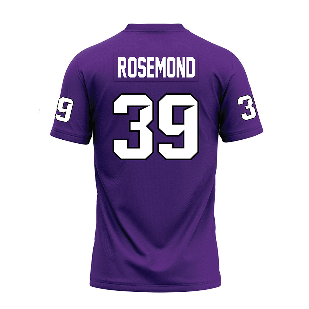 Tarleton State - NCAA Football : Deangelo Rosemond - Purple Premium Football Jersey-1