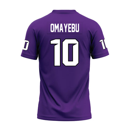 Tarleton State - NCAA Football : Benjamin Omayebu - Purple Premium Football Jersey