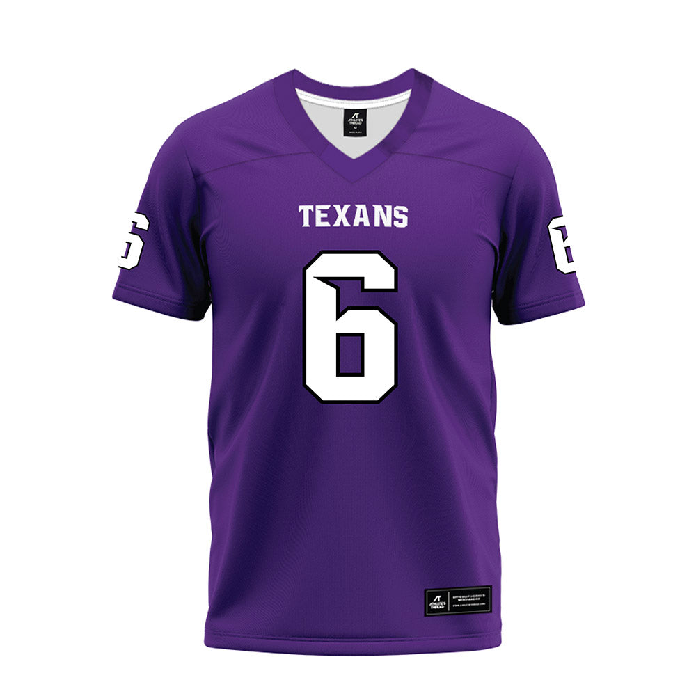 Tarleton State - NCAA Football : Caleb Lewis - Purple Premium Football Jersey-0