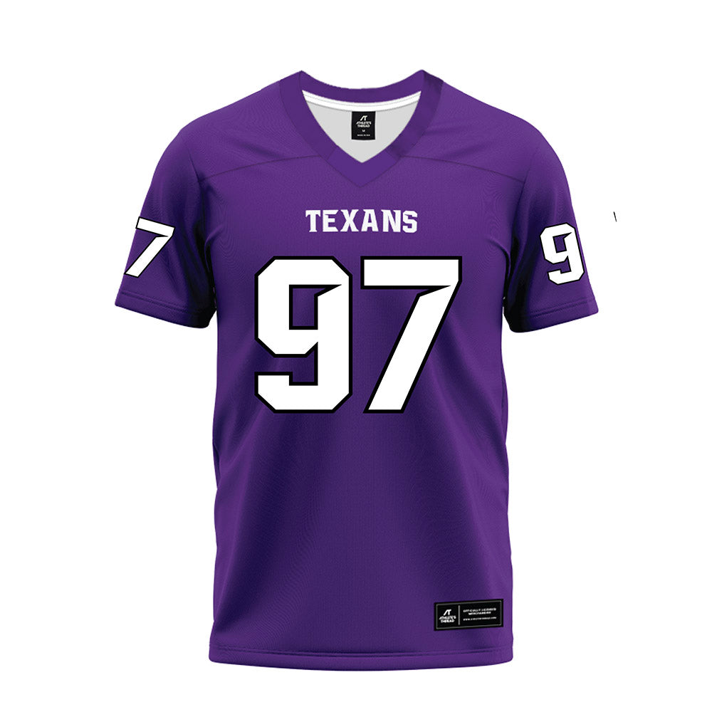 Tarleton State - NCAA Football : Gianni Galaviz - Purple Premium Football Jersey